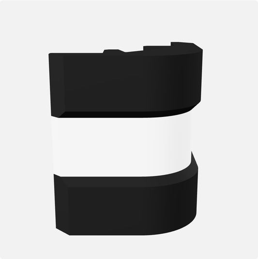 Black white black corner bracket