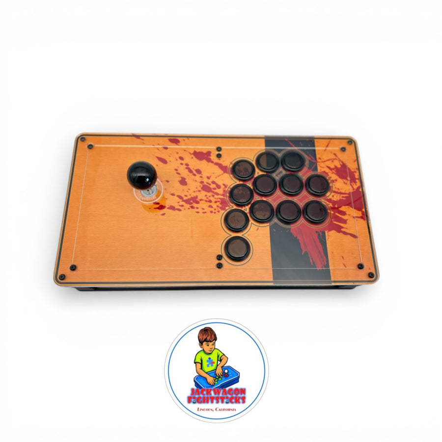 Orange splatter