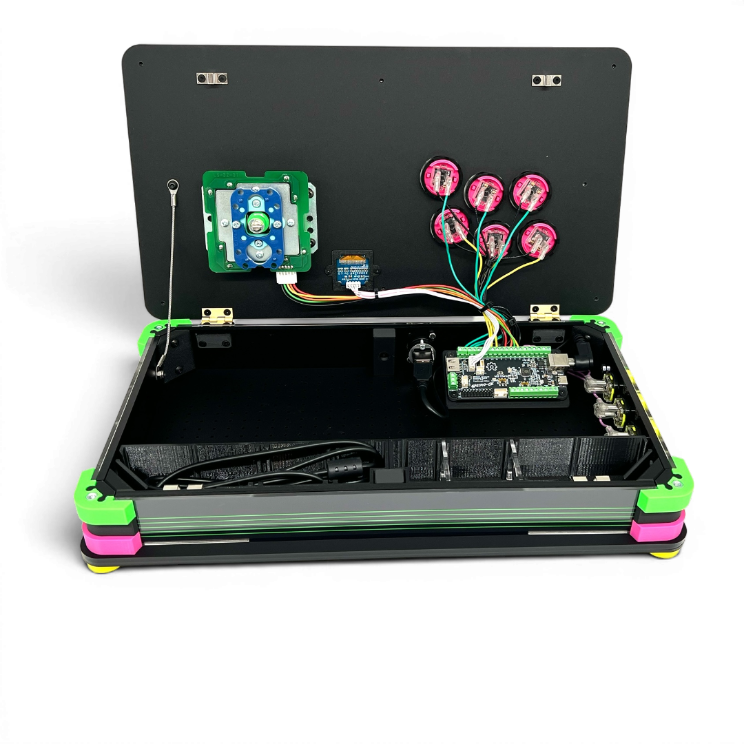 OKI Hatch example interior with installed electronics. Electronics not included.