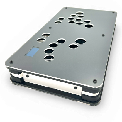 OKI Hatch leverless example with custom panel and OLED cutout.