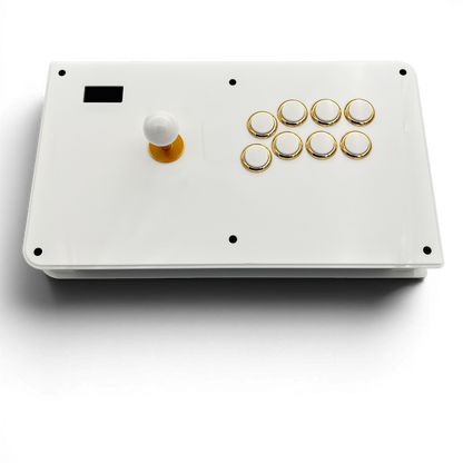 White and gold OKI Hatch example build. Electronics not included.